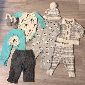 8-Piece Baby Winter Outfits Bundle